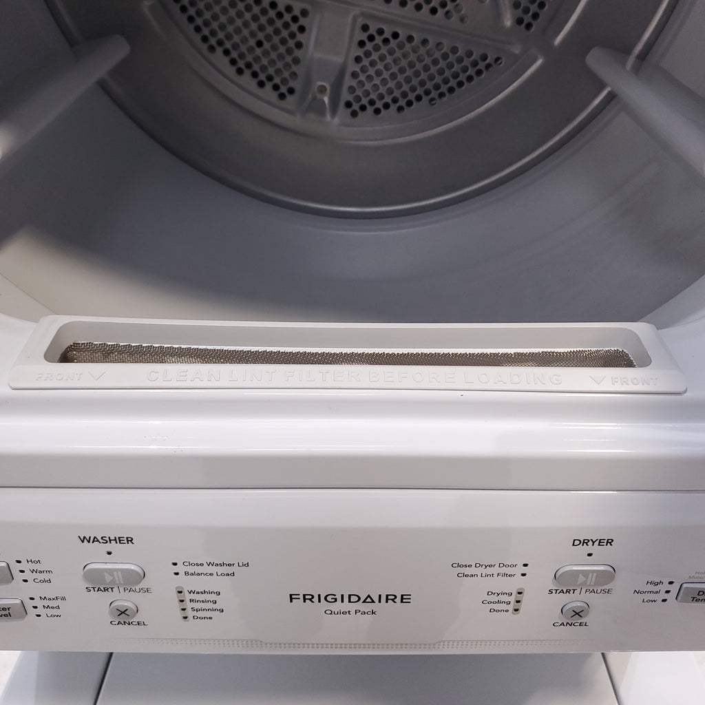 Pictures of Frigidaire Stacked Laundry Center with 3.9 cu ft Capacity Washer and 5.6 cu ft Electric Dryer with Maxfill Option- Scratch & Dent - Minor - Neu Appliance Outlet - Discount Appliance Outlet in Austin, Tx
