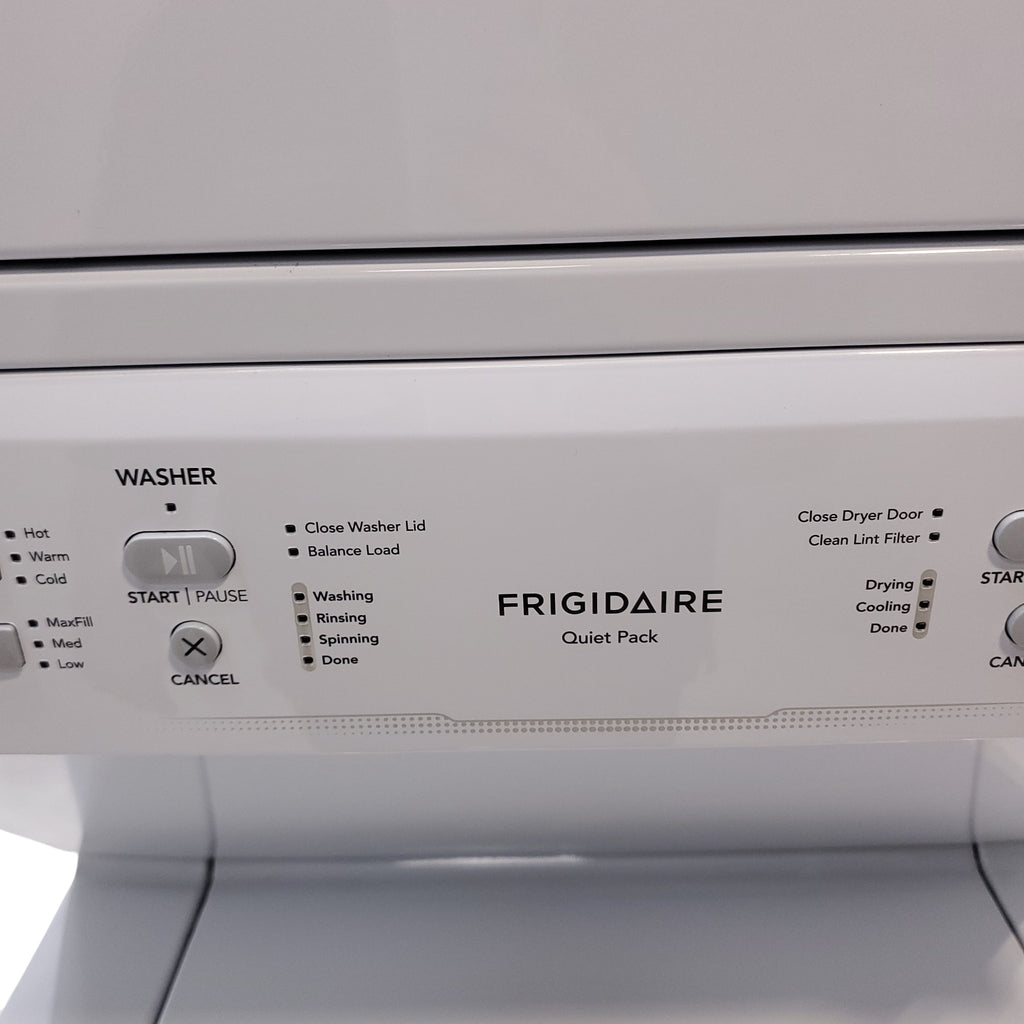Pictures of Frigidaire Stacked Laundry Center with 3.9 cu ft Capacity Washer and 5.6 cu ft Electric Dryer with Maxfill Option- Scratch & Dent - Minor - Neu Appliance Outlet - Discount Appliance Outlet in Austin, Tx