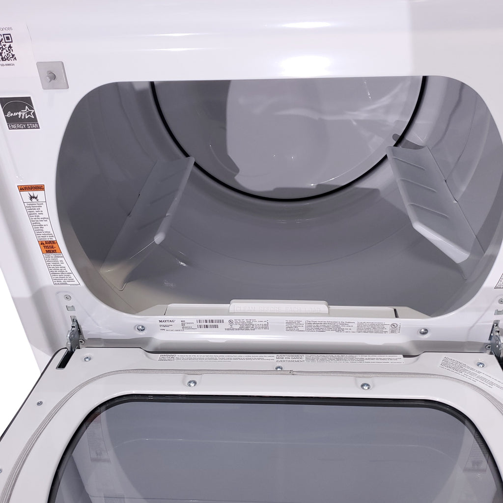 Pictures of Maytag 4.7 cu. ft. Smart Top Load Washing Machine with Extra Power Button and Deep Fill option and Maytag Smart 7.4 cu ft ENERGY STAR STEAM Gas Dryer with Extra Power Button and Advanced Moisture Sensing - Scratch & Dent - Minor - Neu Appliance Outlet - Discount Appliance Outlet in Austin, Tx