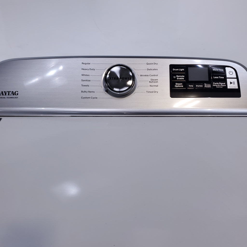 Pictures of Maytag 4.7 cu. ft. Smart Top Load Washing Machine with Extra Power Button and Deep Fill option and Maytag Smart 7.4 cu ft ENERGY STAR STEAM Gas Dryer with Extra Power Button and Advanced Moisture Sensing - Scratch & Dent - Minor - Neu Appliance Outlet - Discount Appliance Outlet in Austin, Tx