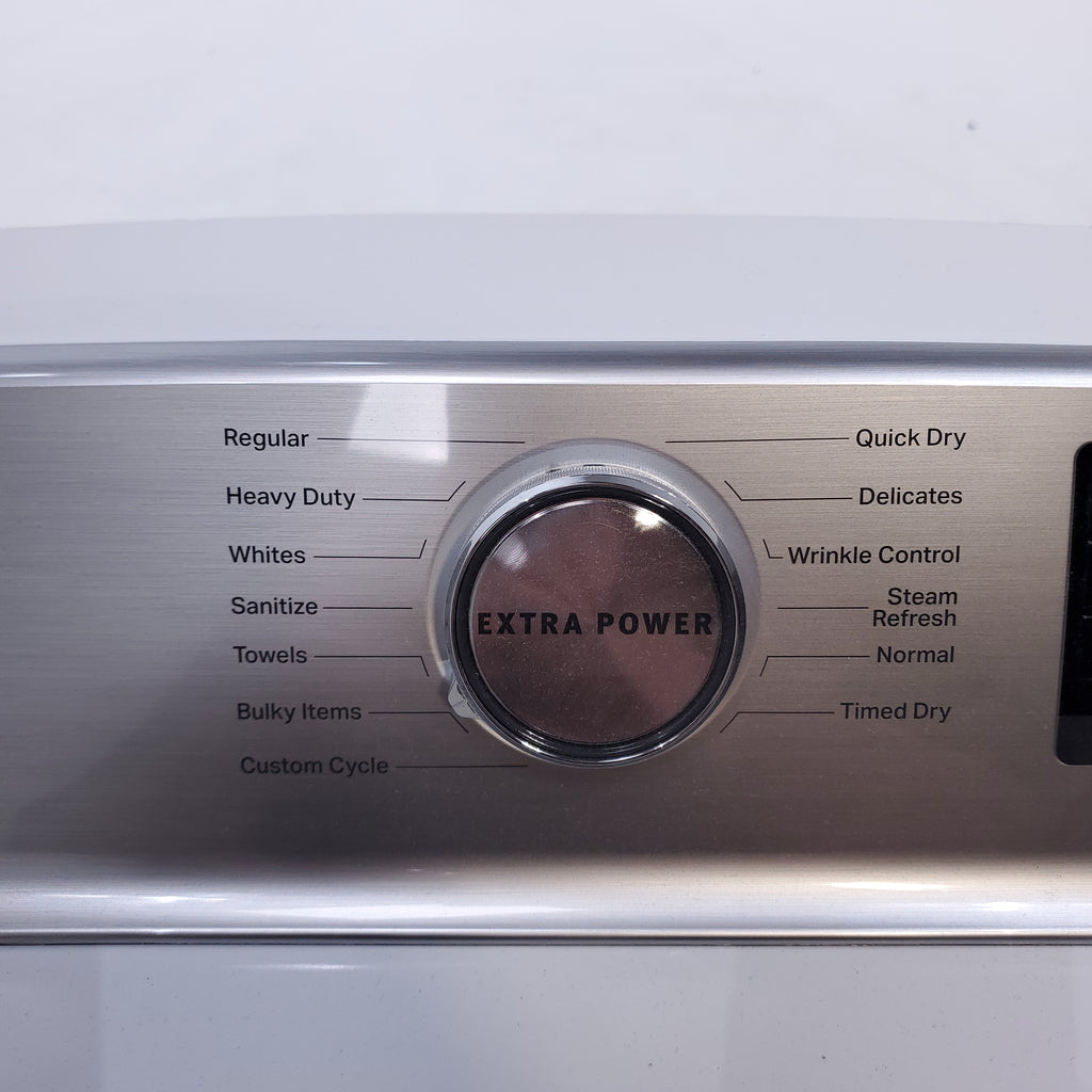 Pictures of Maytag 4.7 cu. ft. Smart Top Load Washing Machine with Extra Power Button and Deep Fill option and Maytag Smart 7.4 cu ft ENERGY STAR STEAM Gas Dryer with Extra Power Button and Advanced Moisture Sensing - Scratch & Dent - Minor - Neu Appliance Outlet - Discount Appliance Outlet in Austin, Tx