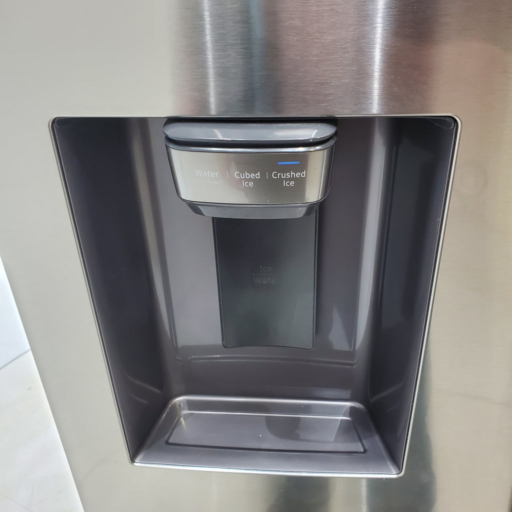 Pictures of Fingerprint Resistant Stainless Steel ENERGY STAR Samsung 27 cu. ft. 3 Door French Door Refrigerator with Exterior Water and Ice Dispenser - Certified Refurbished - Neu Appliance Outlet - Discount Appliance Outlet in Austin, Tx