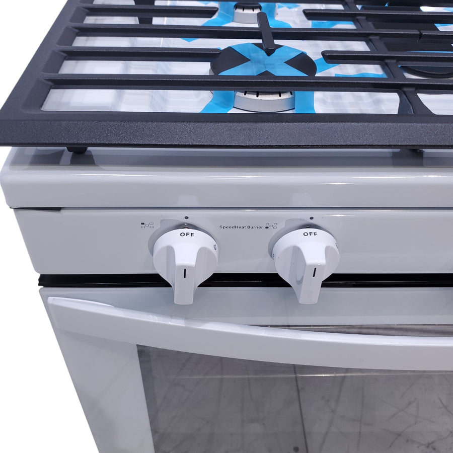 Whirlpool White 30" 5.1 Cu. Ft. Freestanding Gas Range with Edge to Edge Cooktop - Open Box