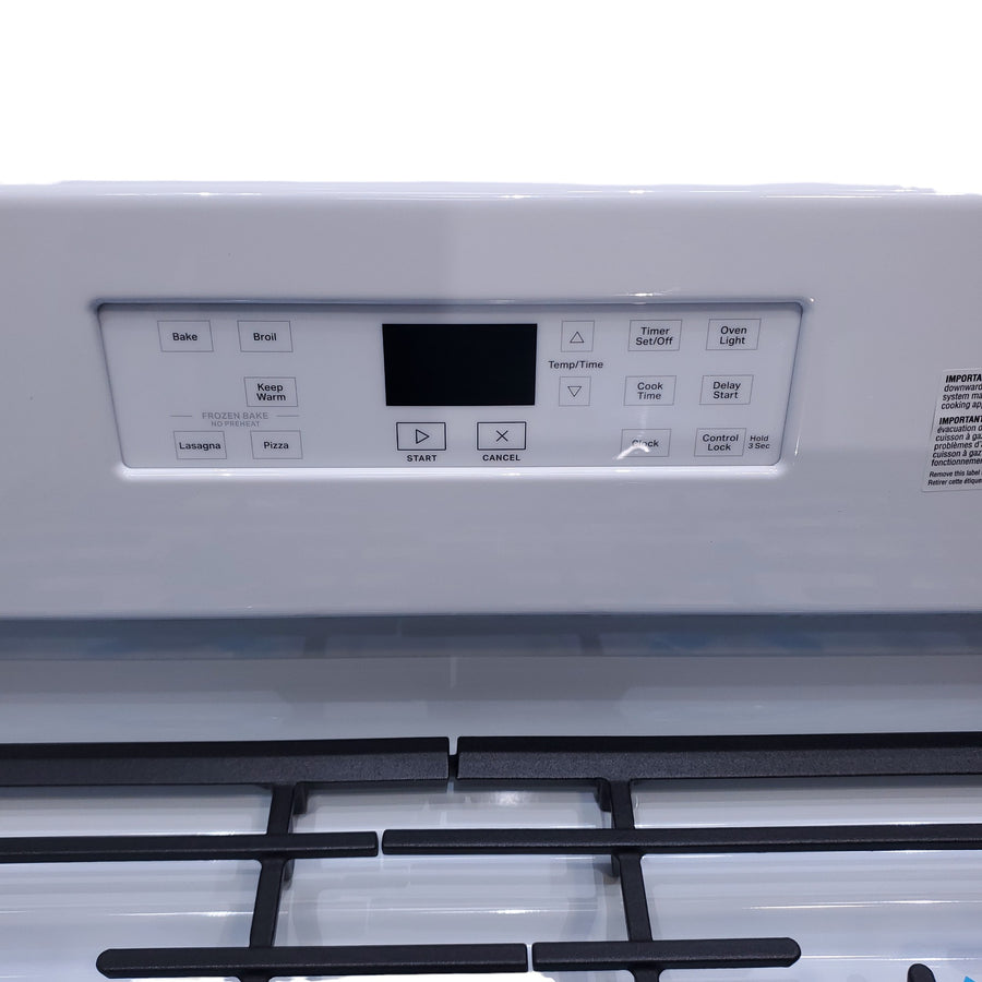Whirlpool White 30" 5.1 Cu. Ft. Freestanding Gas Range with Edge to Edge Cooktop - Open Box