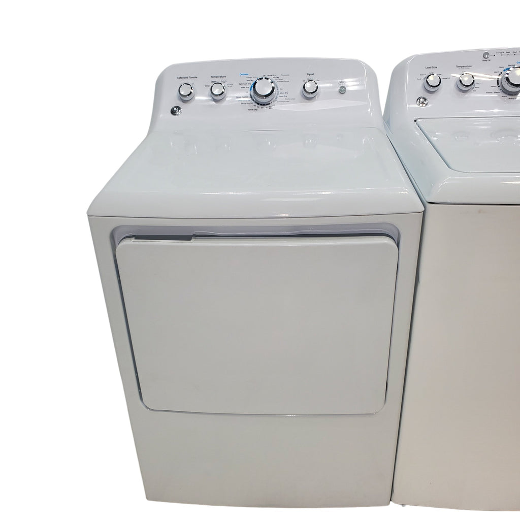 Pictures of Neu Select GE High Capacity Agitator Washer & Electric Dryer Set: 4.2 cu. ft. High Capacity Agitator Washer With Extra Water Cycle / Option & 7.2 cu. ft. Electric 220v Dryer With Auto Sensor Dry - Certified Refurbished - Neu Appliance Outlet - Discount Appliance Outlet in Austin, Tx