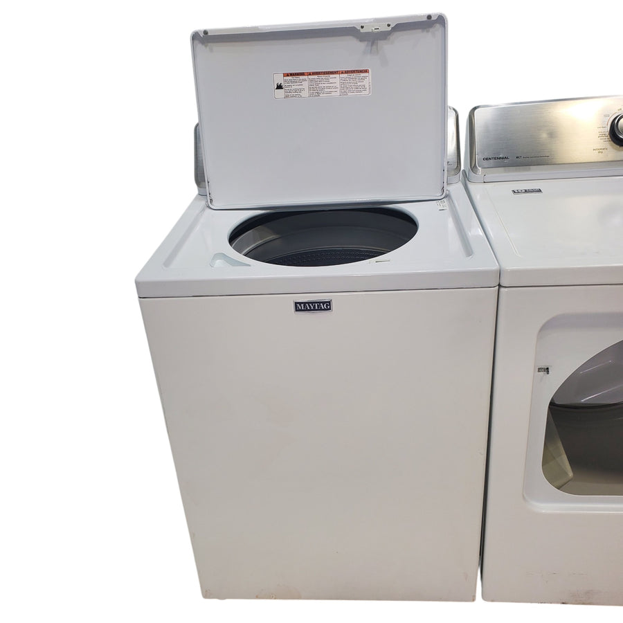 Neu Preferred Maytag High Capacity Impeller Washer & Electric Dryer Set: 3.8 cu. ft. High Capacity Impeller Washer With Extra Water Cycle / Option & 7.0 cu. ft. Electric 220v Dryer With Auto Sensor Dry  - Certified Refurbished