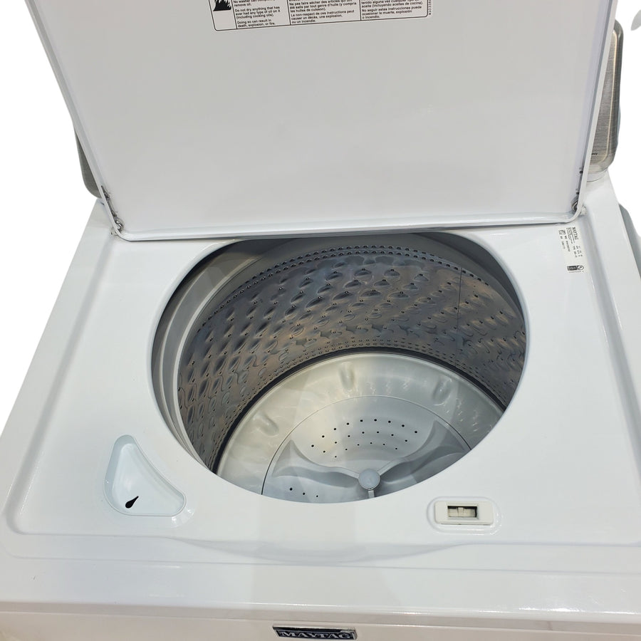 Neu Preferred Maytag High Capacity Impeller Washer & Electric Dryer Set: 3.8 cu. ft. High Capacity Impeller Washer With Extra Water Cycle / Option & 7.0 cu. ft. Electric 220v Dryer With Auto Sensor Dry  - Certified Refurbished