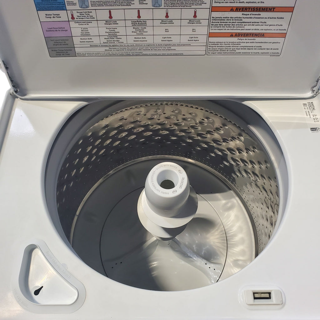 Pictures of Neu Preferred Maytag Agitator Washer & Electric Dryer Set: 3.5 cu. ft. Agitator Washer With Extra Water Cycle / Option & 7.0 cu. ft. Electric 220v Dryer With Auto Sensor Dry - Certified Refurbished - Neu Appliance Outlet - Discount Appliance Outlet in Austin, Tx