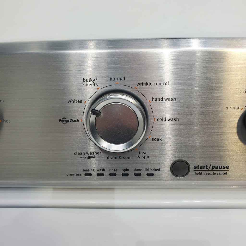Pictures of Neu Preferred Maytag Agitator Washer & Electric Dryer Set: 3.5 cu. ft. Agitator Washer With Extra Water Cycle / Option & 7.0 cu. ft. Electric 220v Dryer With Auto Sensor Dry - Certified Refurbished - Neu Appliance Outlet - Discount Appliance Outlet in Austin, Tx