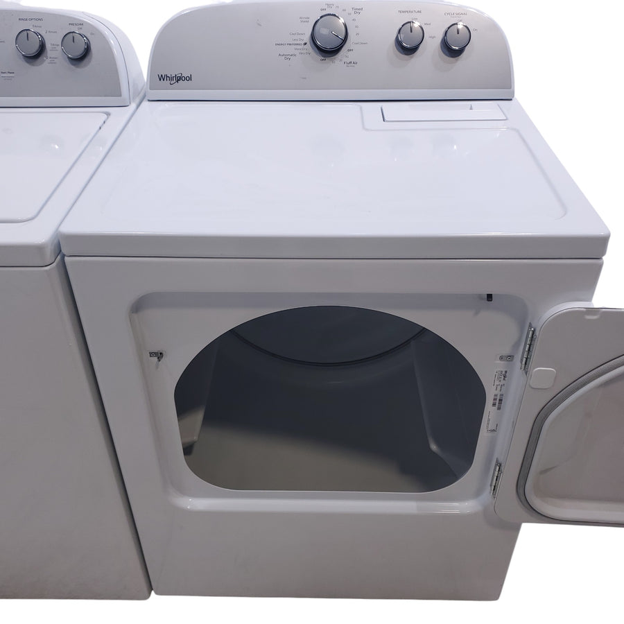 Neu Preferred Whirlpool High Capacity Impeller Washer & Electric Dryer Set: 3.8 cu. ft. High Capacity Impeller Washer With Extra Water Cycle / Option & 7.0 cu. ft. Electric 220v Dryer With Auto Sensor Dry  - Certified Refurbished