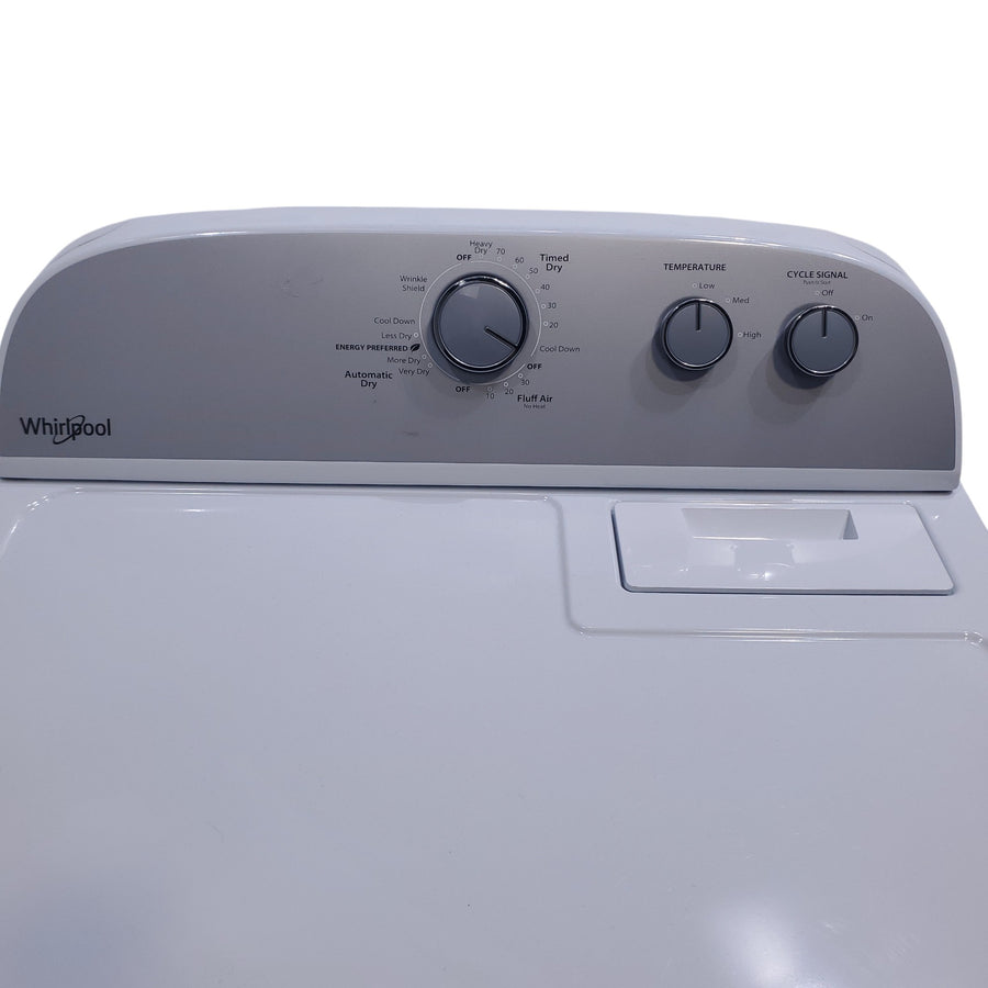 Neu Preferred Whirlpool High Capacity Impeller Washer & Electric Dryer Set: 3.8 cu. ft. High Capacity Impeller Washer With Extra Water Cycle / Option & 7.0 cu. ft. Electric 220v Dryer With Auto Sensor Dry  - Certified Refurbished
