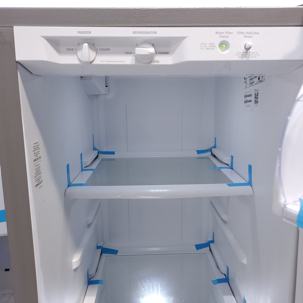 Pictures of Whirlpool Fingerprint Resistant Stainless Steel 36 inch Side by Side Refrigerator with SpillGuard™ Shelves and EveryDrop™ Water Filter - Scratch & Dent - Minor - Neu Appliance Outlet - Discount Appliance Outlet in Austin, Tx