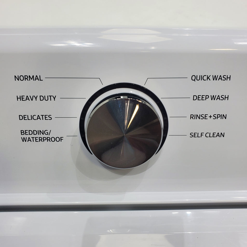 Pictures of Samsung 4.5 cu. ft. Top Load Washer With Vibration Reduction Technology and ENERGY STAR Samsung 7.4 cu. ft. Electric Dryer with Smart Care Technology - Open Box - Neu Appliance Outlet - Discount Appliance Outlet in Austin, Tx