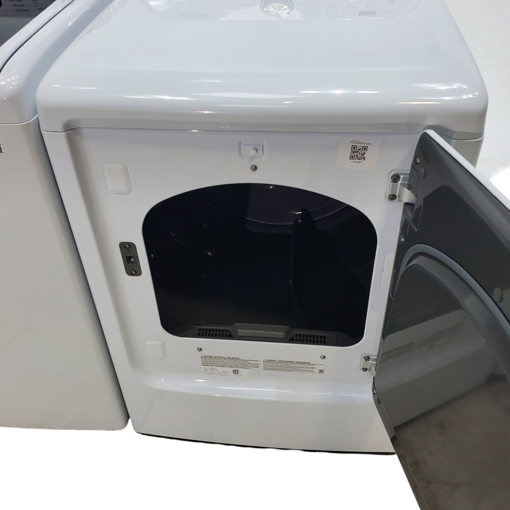 Pictures of Samsung 4.5 cu. ft. Top Load Washer With Vibration Reduction Technology and ENERGY STAR Samsung 7.4 cu. ft. Electric Dryer with Smart Care Technology - Open Box - Neu Appliance Outlet - Discount Appliance Outlet in Austin, Tx