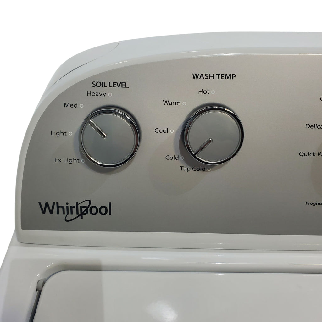 Pictures of Whirlpool Agitator 3.5 cu. ft. Top Load Washer with Deep Water Wash Option and 7.0 cu. ft. Gas Dryer with Heavy Duty Cycle and Wrinkle Shield - Open Box - Neu Appliance Outlet - Discount Appliance Outlet in Austin, Tx