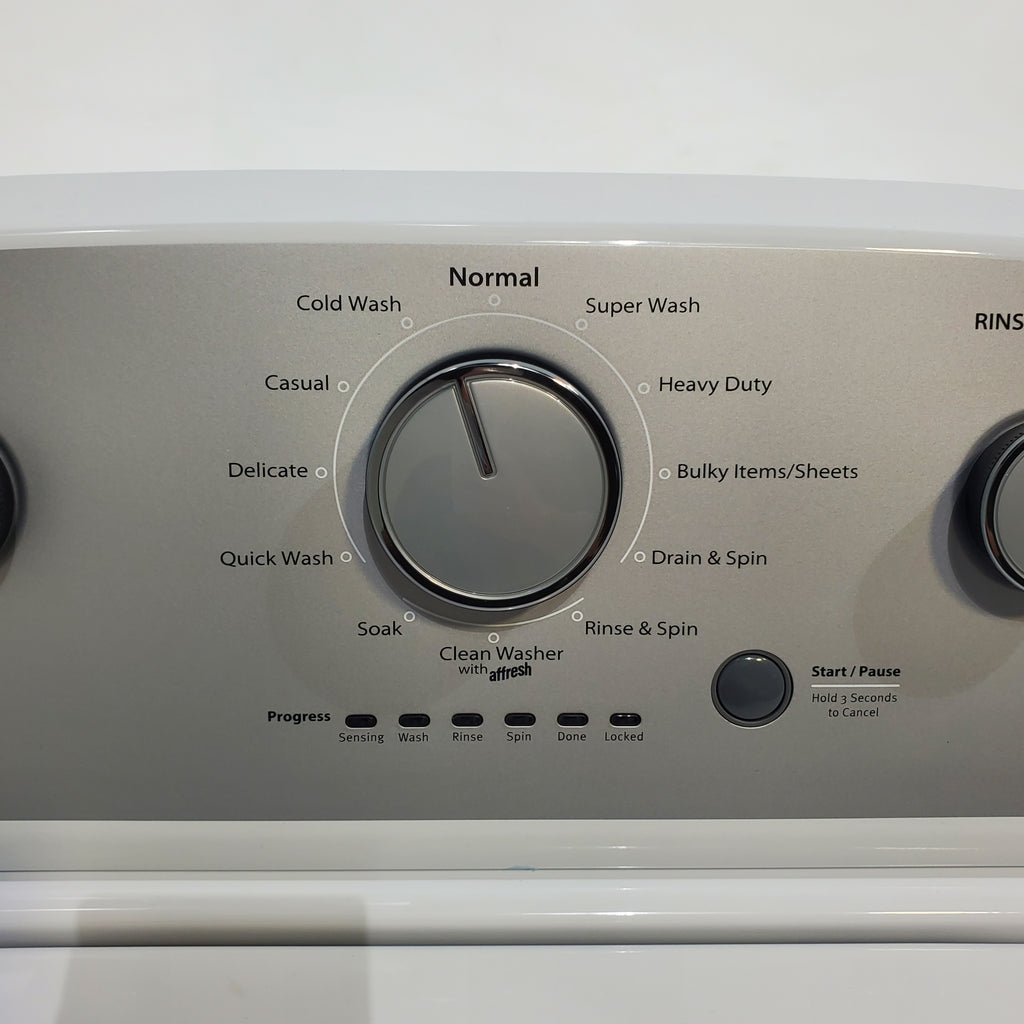 Pictures of Whirlpool Agitator 3.5 cu. ft. Top Load Washer with Deep Water Wash Option and 7.0 cu. ft. Gas Dryer with Heavy Duty Cycle and Wrinkle Shield - Open Box - Neu Appliance Outlet - Discount Appliance Outlet in Austin, Tx