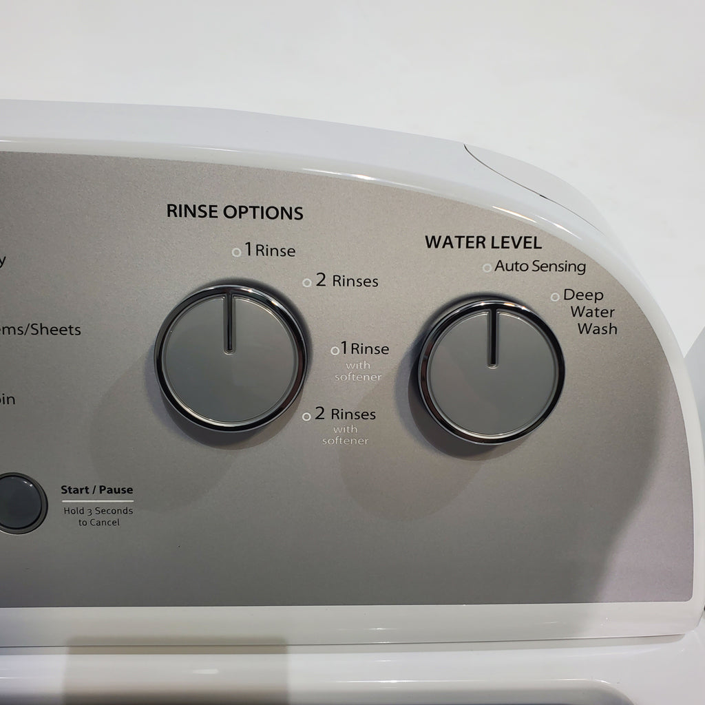 Pictures of Whirlpool Agitator 3.5 cu. ft. Top Load Washer with Deep Water Wash Option and 7.0 cu. ft. Gas Dryer with Heavy Duty Cycle and Wrinkle Shield - Open Box - Neu Appliance Outlet - Discount Appliance Outlet in Austin, Tx