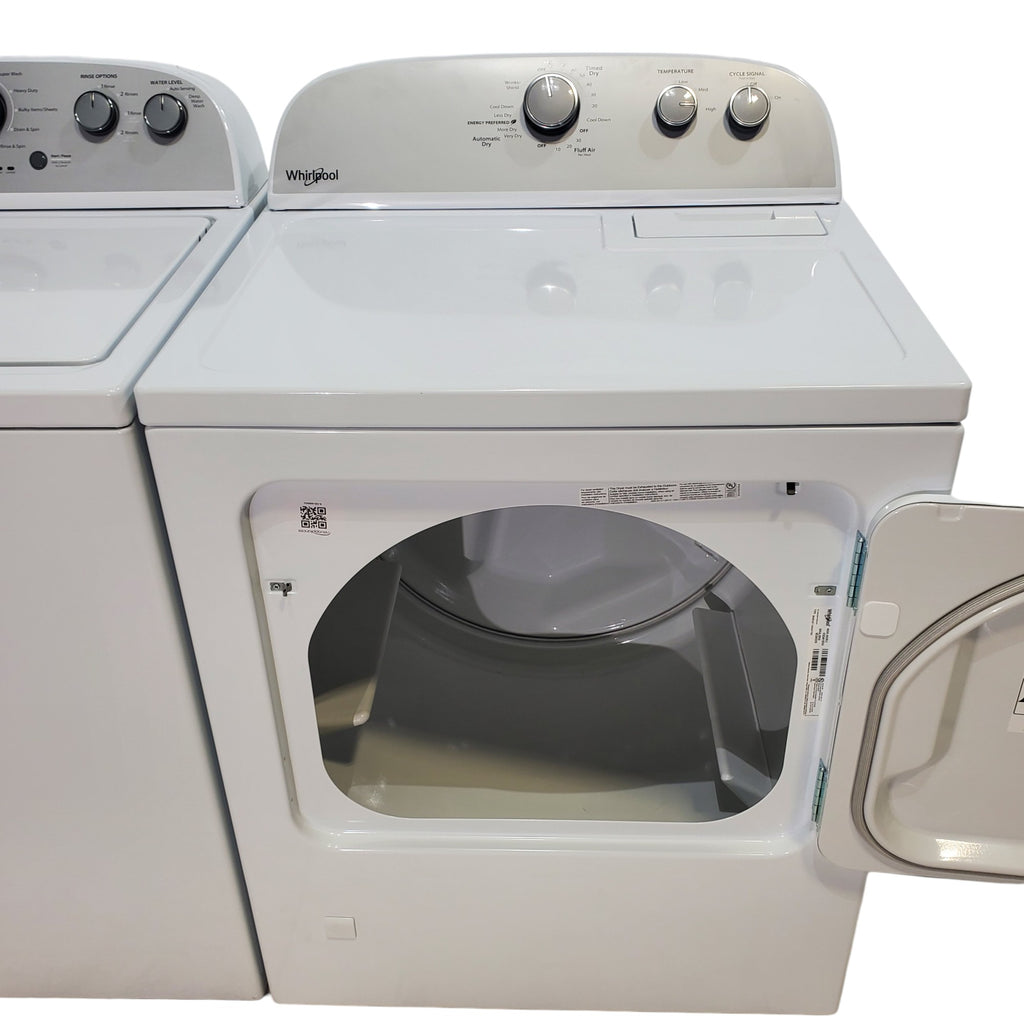 Pictures of Whirlpool Agitator 3.5 cu. ft. Top Load Washer with Deep Water Wash Option and 7.0 cu. ft. Gas Dryer with Heavy Duty Cycle and Wrinkle Shield - Open Box - Neu Appliance Outlet - Discount Appliance Outlet in Austin, Tx