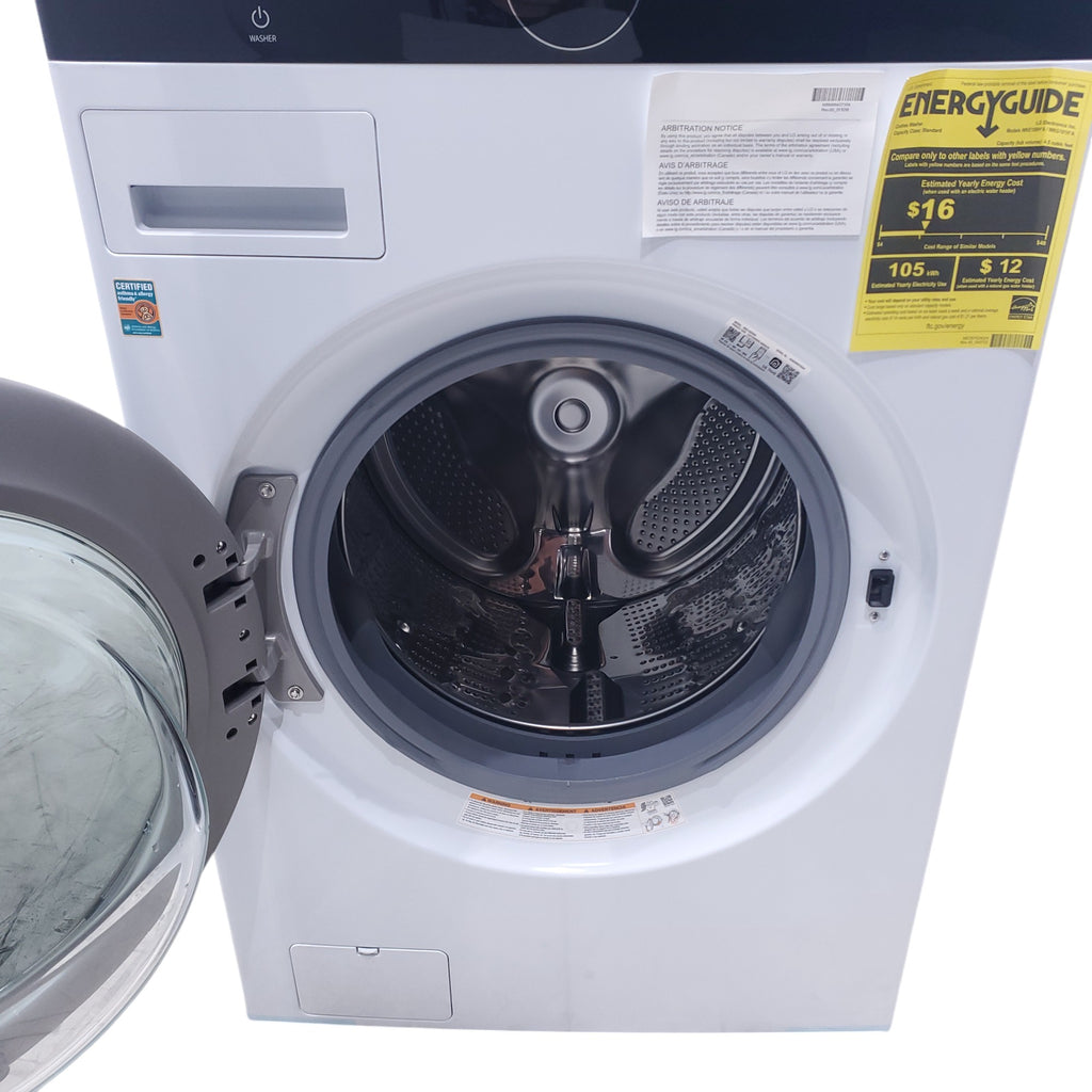 Pictures of White LG Wash Tower Single Unit Front Load with Center Control™ 4.5 cu. ft. Washer and 7.4 cu. ft. Electric Dryer - Open Box - Neu Appliance Outlet - Discount Appliance Outlet in Austin, Tx