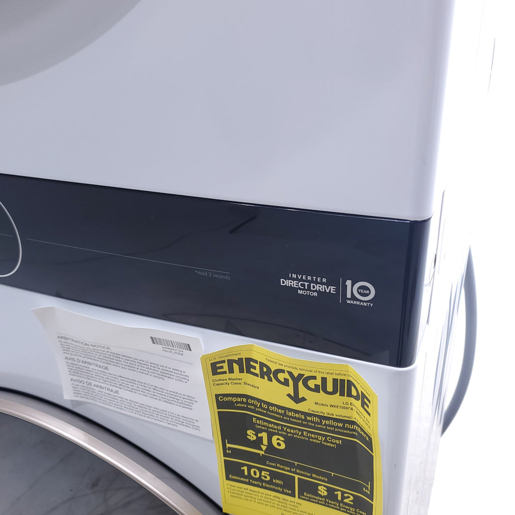 Pictures of White LG Wash Tower Single Unit Front Load with Center Control™ 4.5 cu. ft. Washer and 7.4 cu. ft. Electric Dryer - Open Box - Neu Appliance Outlet - Discount Appliance Outlet in Austin, Tx