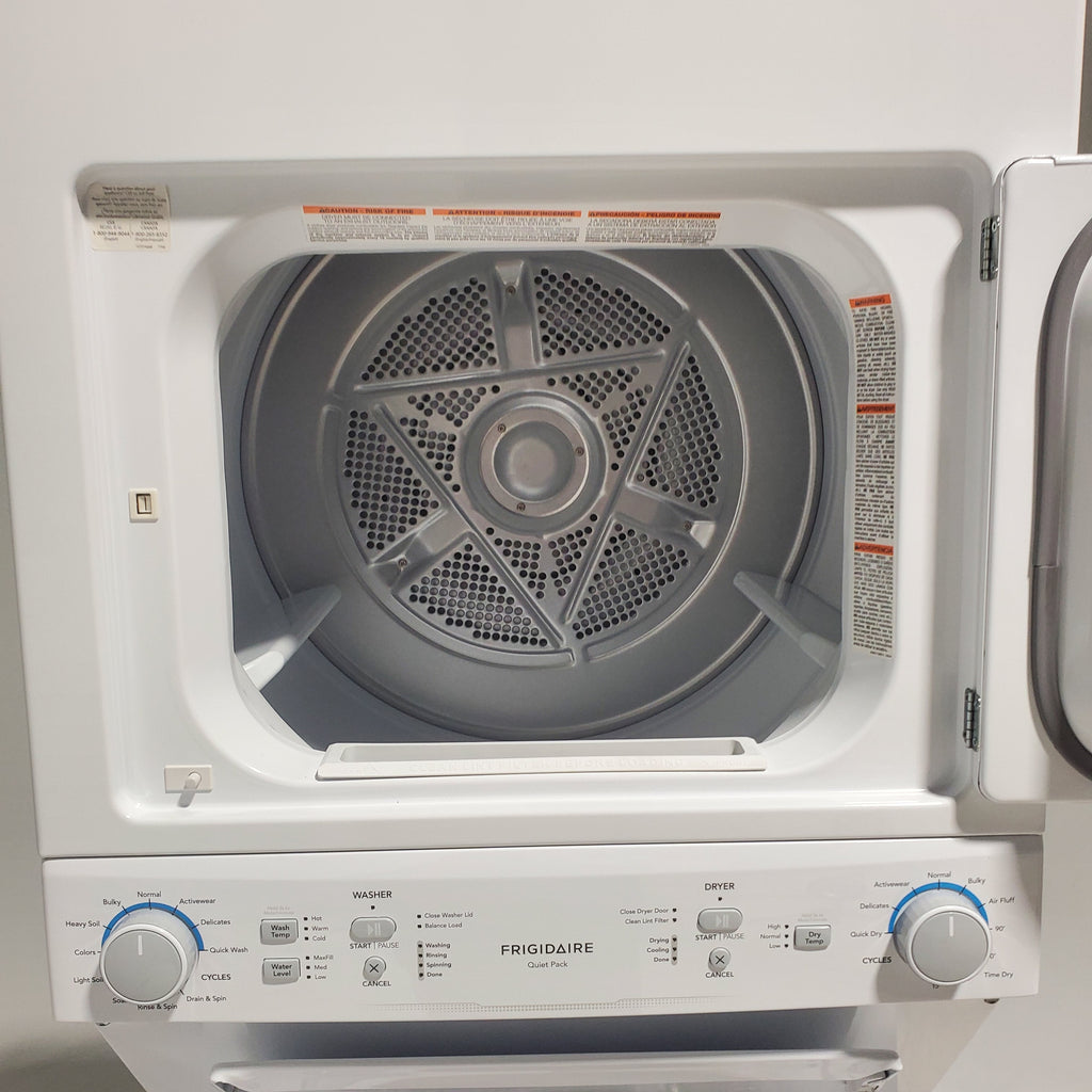 Pictures of Frigidaire Stacked Laundry Center with 3.9 cu ft Capacity Washer and 5.6 cu ft Electric Dryer with Maxfill Option- Scratch & Dent - Minor - Neu Appliance Outlet - Discount Appliance Outlet in Austin, Tx