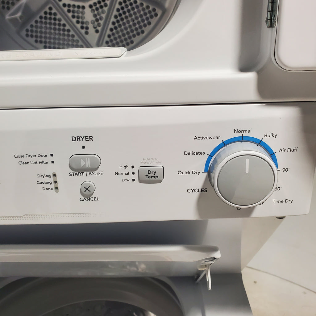 Pictures of Frigidaire Stacked Laundry Center with 3.9 cu ft Capacity Washer and 5.6 cu ft Electric Dryer with Maxfill Option- Scratch & Dent - Minor - Neu Appliance Outlet - Discount Appliance Outlet in Austin, Tx