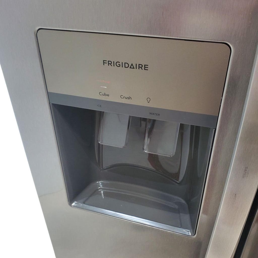 Pictures of ENERGY STAR Frigidaire Fingerprint Resistant Stainless Steel 25.6 cu. ft. Side by Side Refrigerator with Water and Ice Dispenser - Scratch & Dent - Minor - Neu Appliance Outlet - Discount Appliance Outlet in Austin, Tx