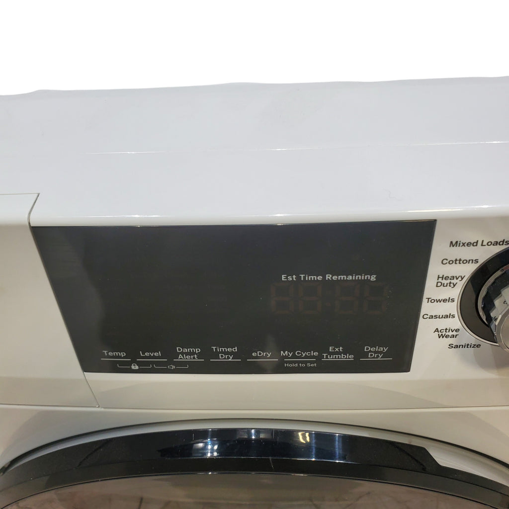 Pictures of Compact 24 in. Wide GE ENERGY STAR 2.4 cu. ft. Front Load Steam Washing Machine with 1400 RPM Spin Speed and Frontload Vented WiFi Capable ENERGY STAR 4.3 cu. ft. Electric Dryer with Stainless Steel Basket - Scratch & Dent - Moderate - Neu Appliance Outlet - Discount Appliance Outlet in Austin, Tx