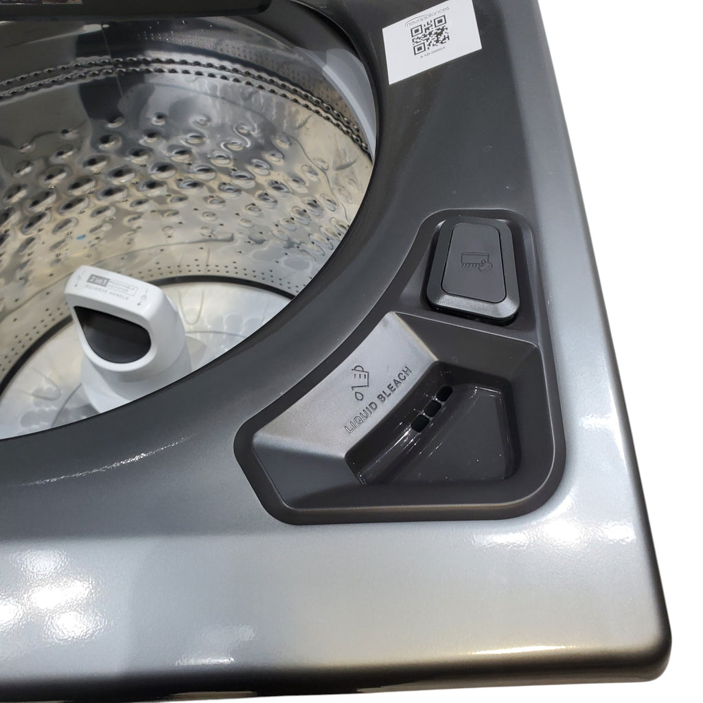 Pictures of Whirlpool Chrome Shadow 5.2 - 5.3 cu. ft. ENERGY STAR Top Load Washer with 2 in 1 Removable Agitator and Load & Go™ dispenser and 7.4 cu. ft. Top Load Electric Dryer with Advanced Moisture Sensing - Open Box - Neu Appliance Outlet - Discount Appliance Outlet in Austin, Tx