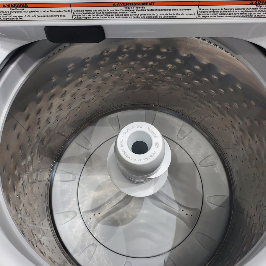 Maytag Top Load 4.7 cu. ft. Agitator Washer with Extra Power and Deep Fill Option and Gas Wrinkle Prevent 7.0 cu. ft Dryer with Extra Power Option - Open Box