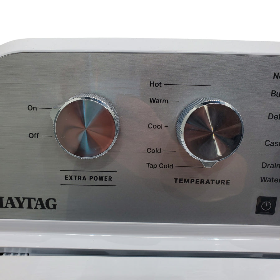 Maytag Top Load 4.7 cu. ft. Agitator Washer with Extra Power and Deep Fill Option and Gas Wrinkle Prevent 7.0 cu. ft Dryer with Extra Power Option - Open Box