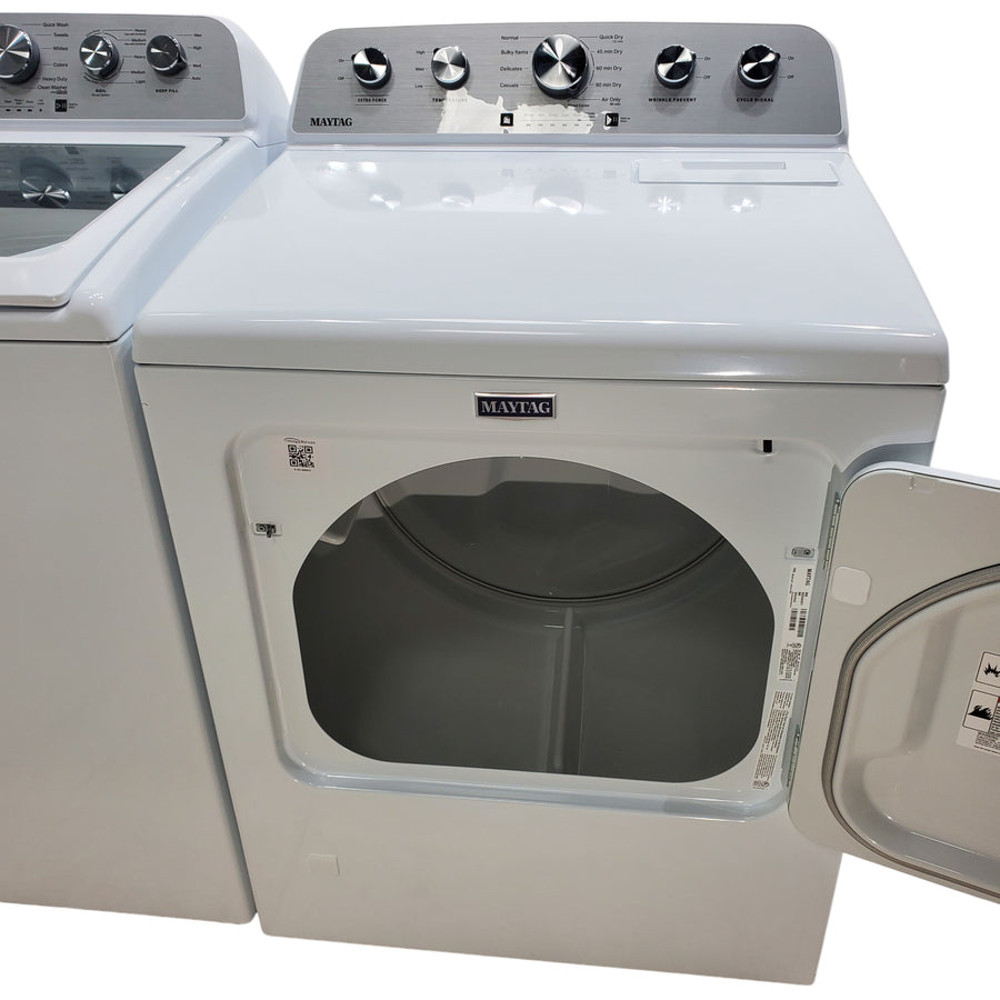 Maytag Top Load 4.7 cu. ft. Agitator Washer with Extra Power and Deep Fill Option and Gas Wrinkle Prevent 7.0 cu. ft Dryer with Extra Power Option - Open Box