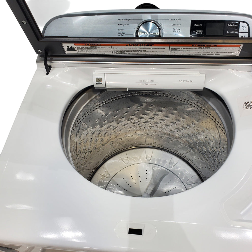 Pictures of Maytag Smart Top Load ENERGY STAR 5.3 cu. ft. Impeller Washer with Extra Power and Deep Fill Option and Smart 7.4 cu. ft. Electric Dryer with Extra Power and Advanced Moisture Sensing - Open Box - Neu Appliance Outlet - Discount Appliance Outlet in Austin, Tx