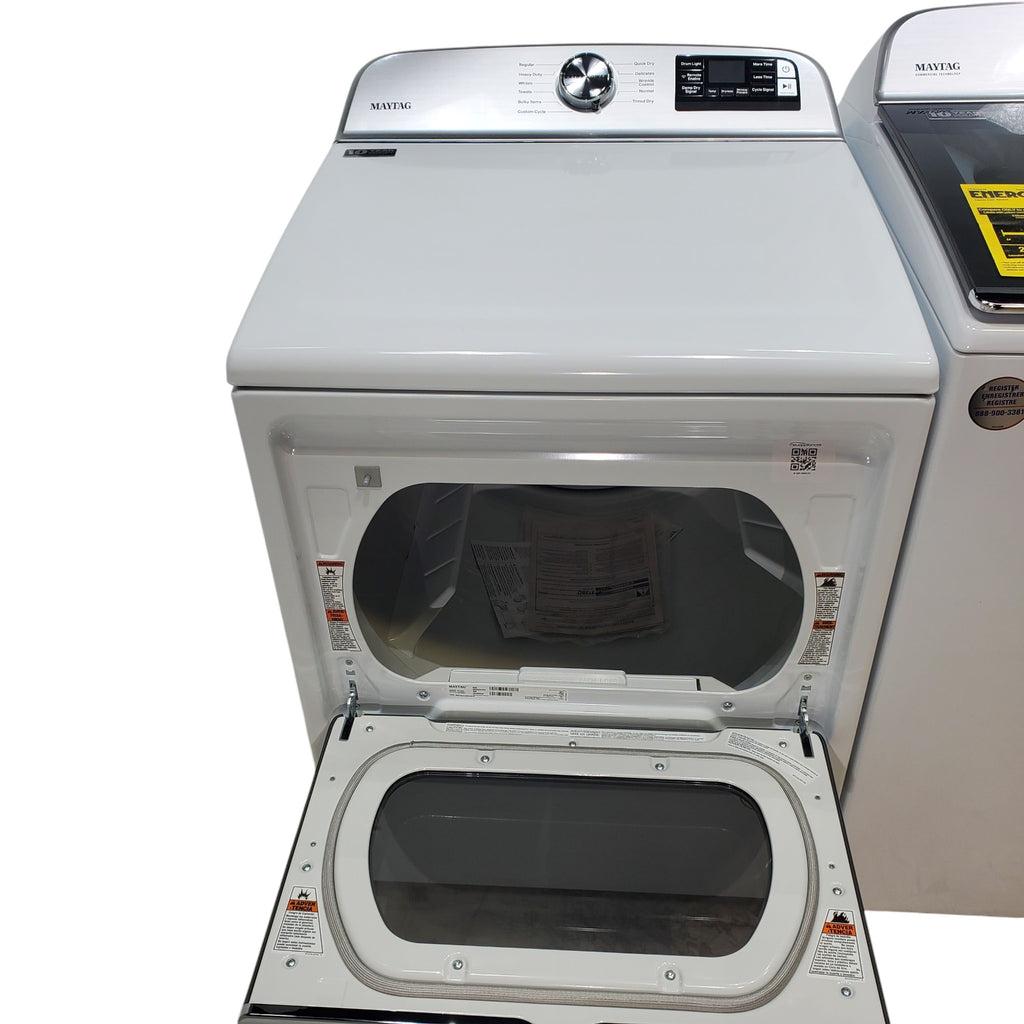 Pictures of Maytag Smart Top Load ENERGY STAR 5.3 cu. ft. Impeller Washer with Extra Power and Deep Fill Option and Smart 7.4 cu. ft. Electric Dryer with Extra Power and Advanced Moisture Sensing - Open Box - Neu Appliance Outlet - Discount Appliance Outlet in Austin, Tx