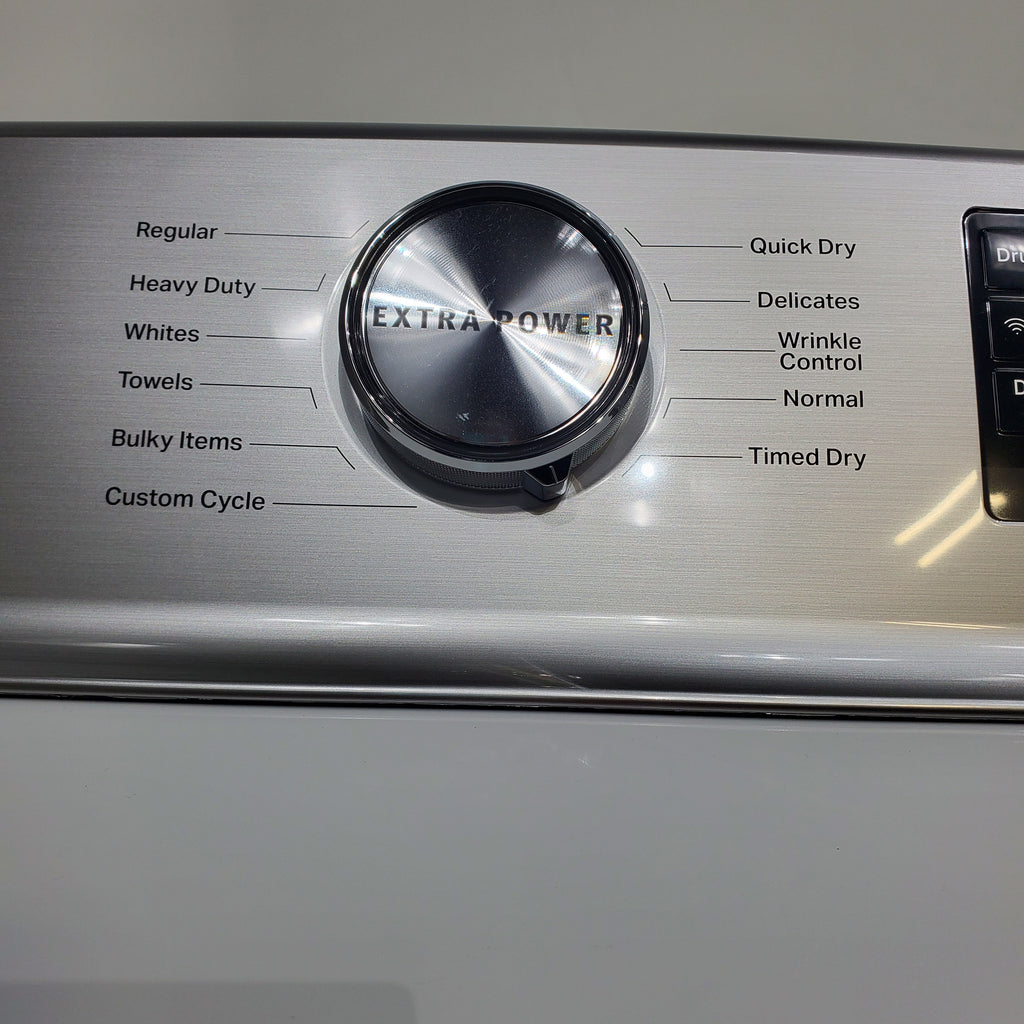 Pictures of Maytag Smart Top Load ENERGY STAR 5.3 cu. ft. Impeller Washer with Extra Power and Deep Fill Option and Smart 7.4 cu. ft. Electric Dryer with Extra Power and Advanced Moisture Sensing - Open Box - Neu Appliance Outlet - Discount Appliance Outlet in Austin, Tx