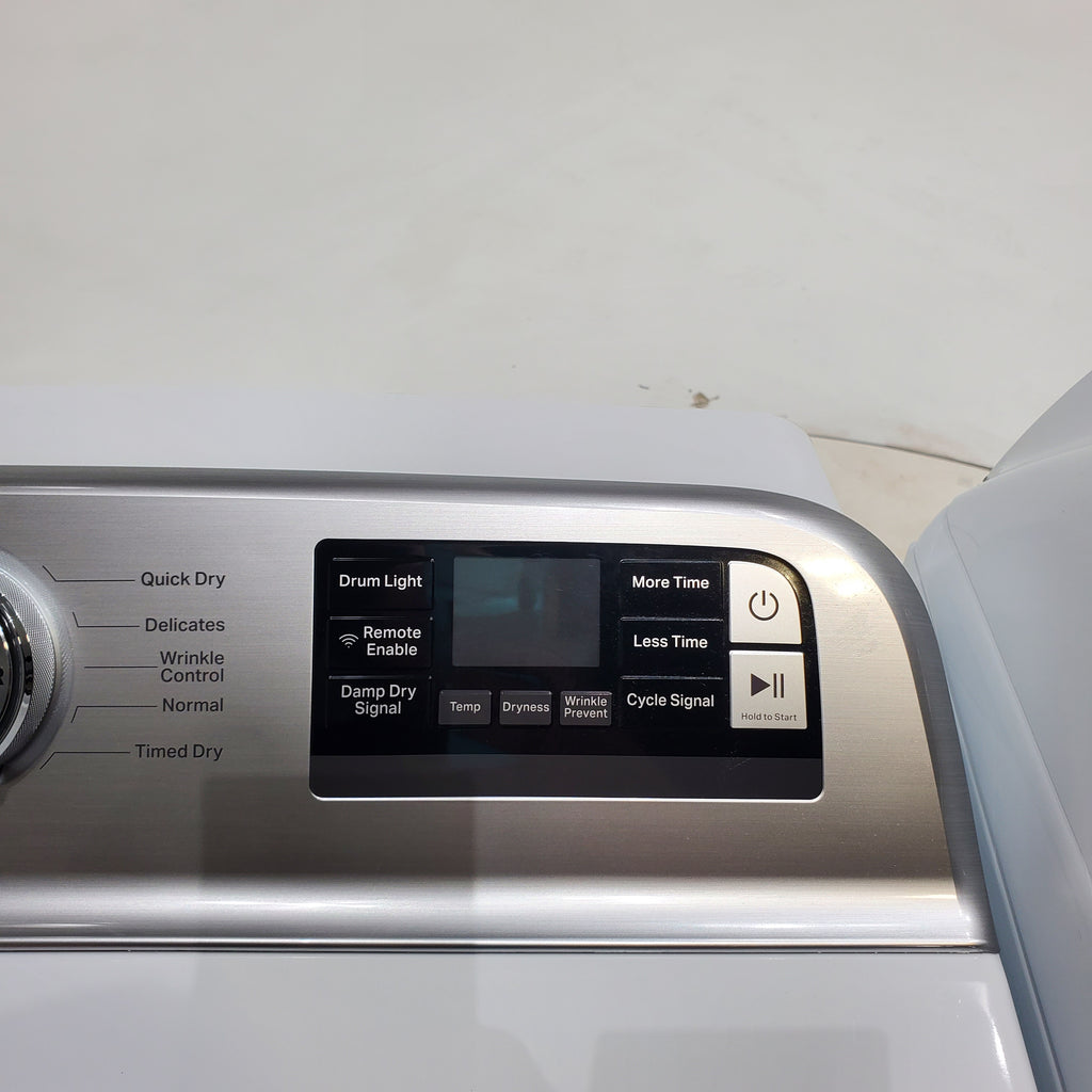 Pictures of Maytag Smart Top Load ENERGY STAR 5.3 cu. ft. Impeller Washer with Extra Power and Deep Fill Option and Smart 7.4 cu. ft. Electric Dryer with Extra Power and Advanced Moisture Sensing - Open Box - Neu Appliance Outlet - Discount Appliance Outlet in Austin, Tx