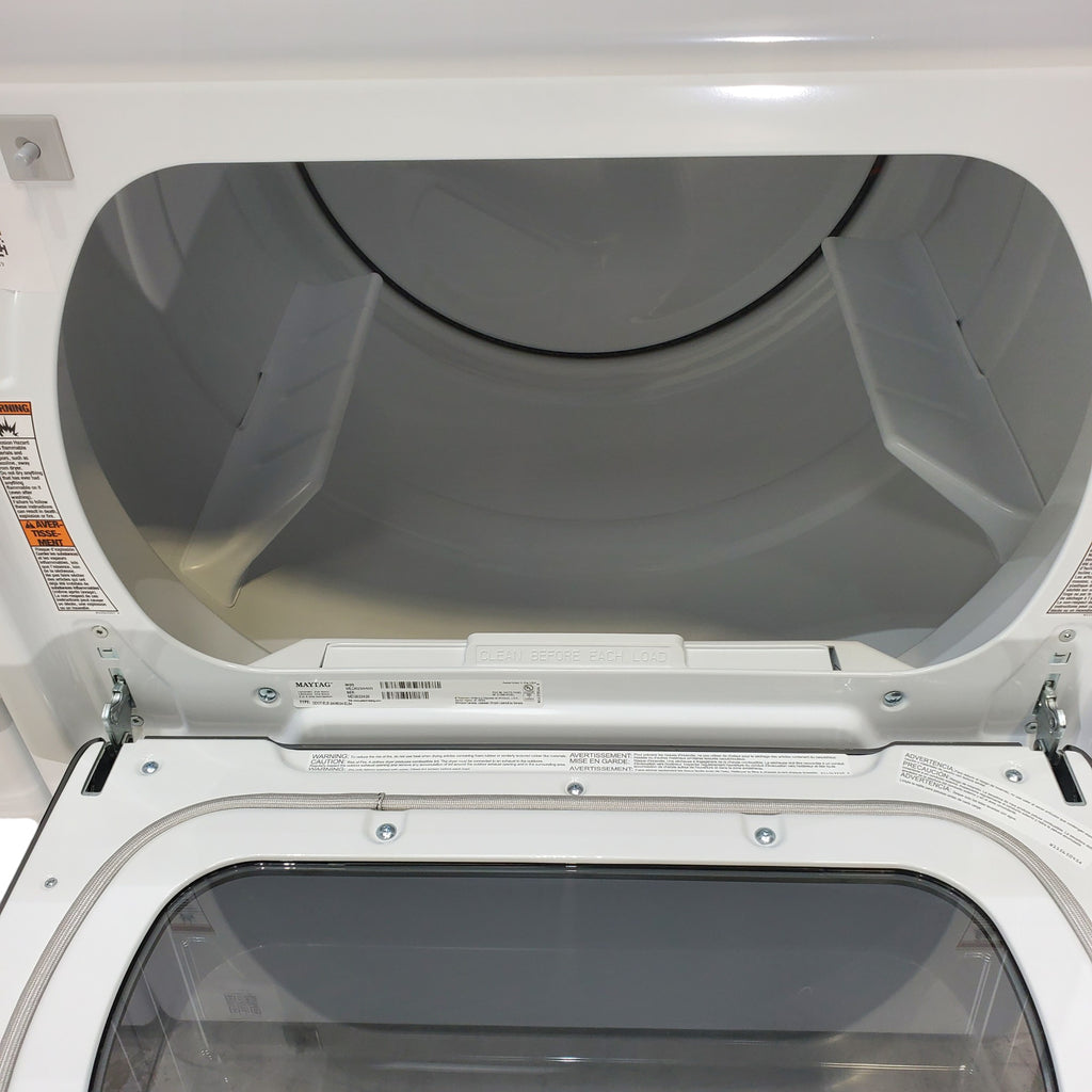 Pictures of Maytag Smart Top Load ENERGY STAR 5.3 cu. ft. Impeller Washer with Extra Power and Deep Fill Option and Smart 7.4 cu. ft. Electric Dryer with Extra Power and Advanced Moisture Sensing - Open Box - Neu Appliance Outlet - Discount Appliance Outlet in Austin, Tx