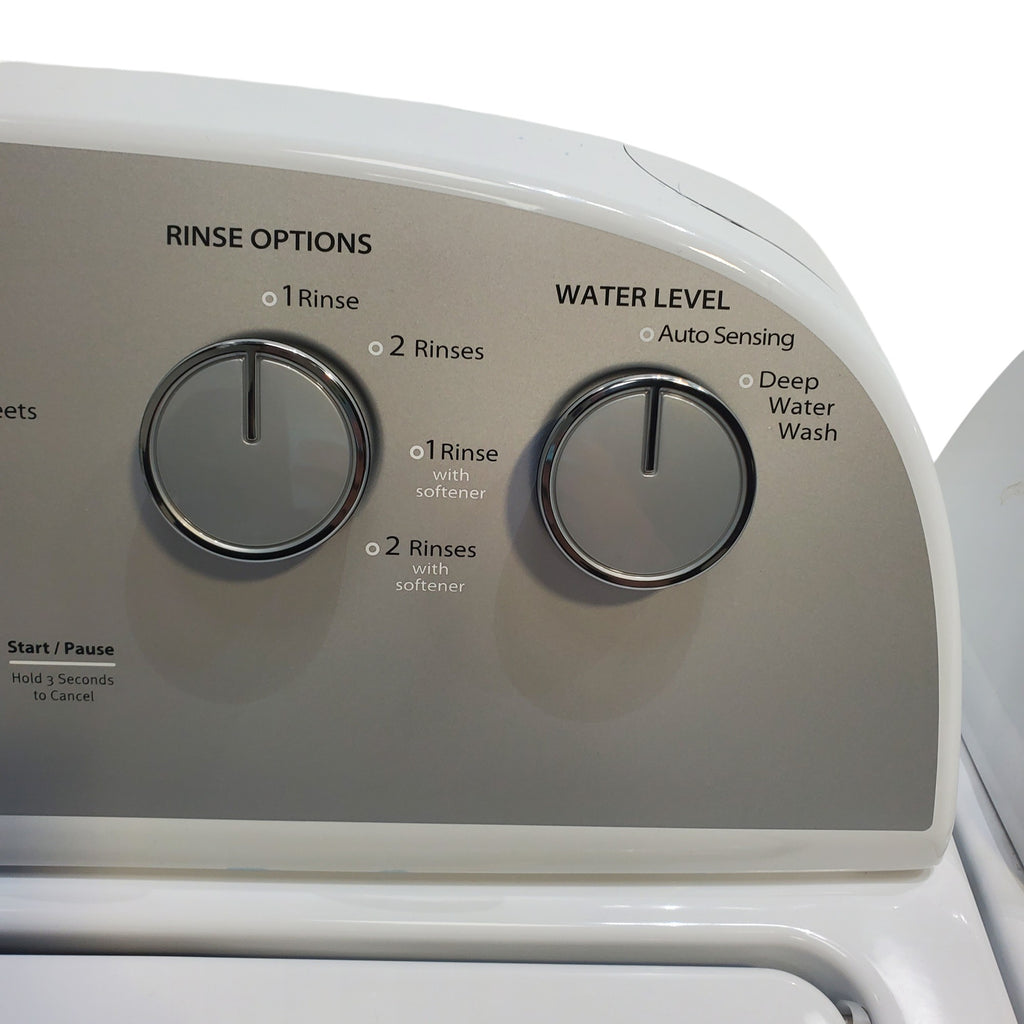 Pictures of HE Whirlpool 3.5 cu. ft. Top Load Washing Machine with Deep Water Wash and 7 cu. ft. Electric Dryer with AutoDry- Open Box - Neu Appliance Outlet - Discount Appliance Outlet in Austin, Tx