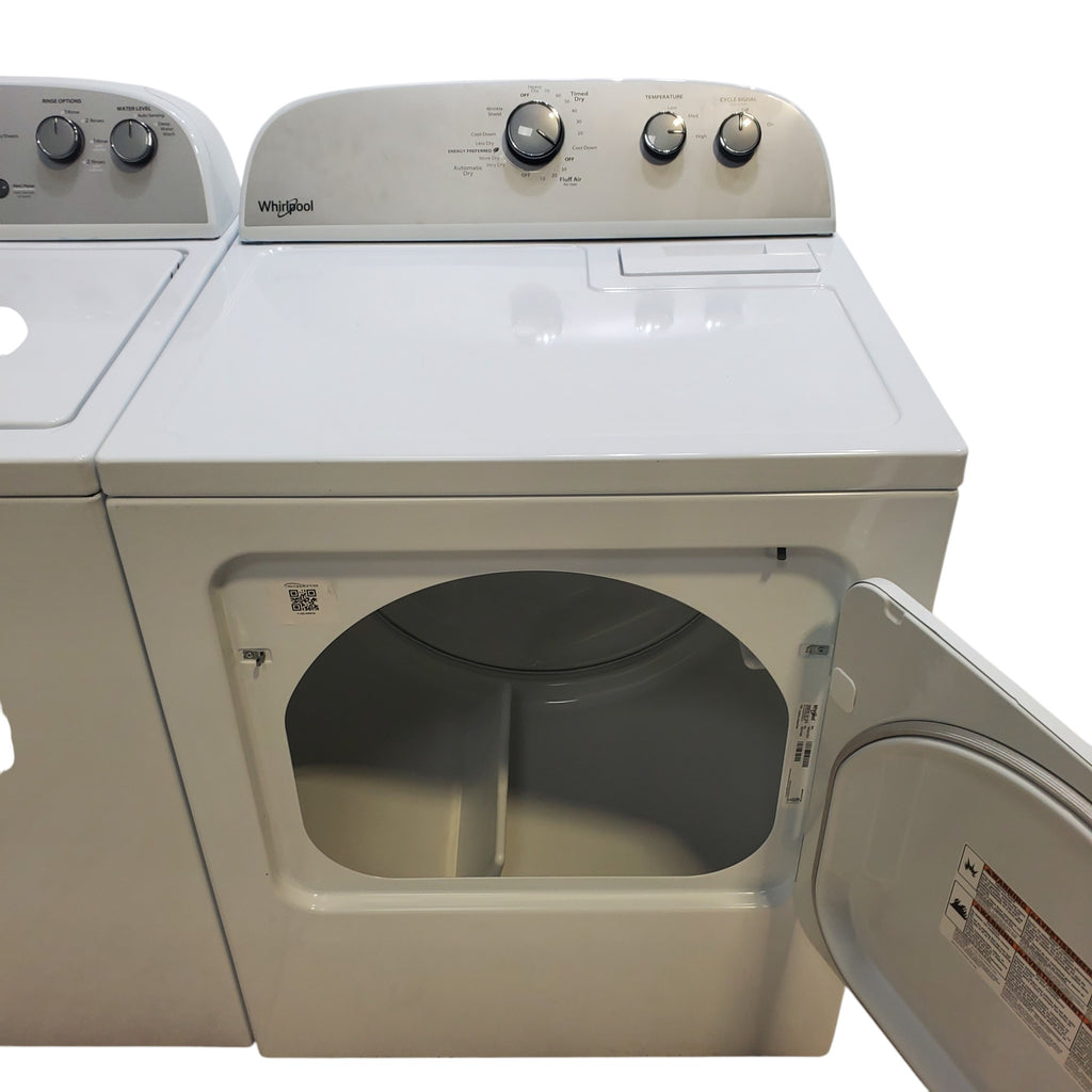 Pictures of HE Whirlpool 3.5 cu. ft. Top Load Washing Machine with Deep Water Wash and 7 cu. ft. Electric Dryer with AutoDry- Open Box - Neu Appliance Outlet - Discount Appliance Outlet in Austin, Tx