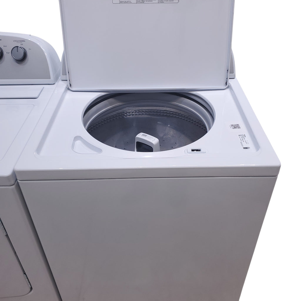 Pictures of Whirlpool 3.8–3.9 Cu. Ft. Top Load Washer with 2 in 1 Removable Agitator and Soil Level Selection and Whirlpool 7-cu ft Vented Electric Dryer - Open Box - Neu Appliance Outlet - Discount Appliance Outlet in Austin, Tx