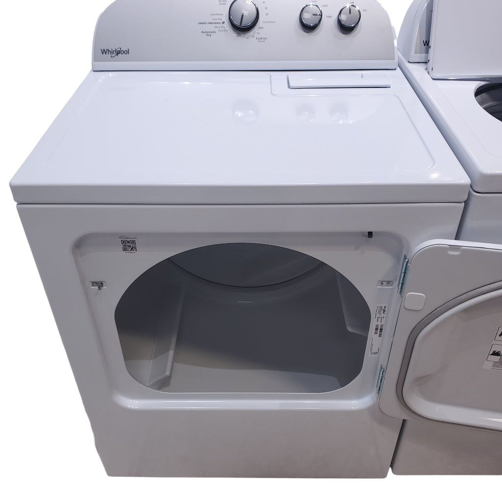 Pictures of Whirlpool 3.8–3.9 Cu. Ft. Top Load Washer with 2 in 1 Removable Agitator and Soil Level Selection and Whirlpool 7-cu ft Vented Electric Dryer - Open Box - Neu Appliance Outlet - Discount Appliance Outlet in Austin, Tx