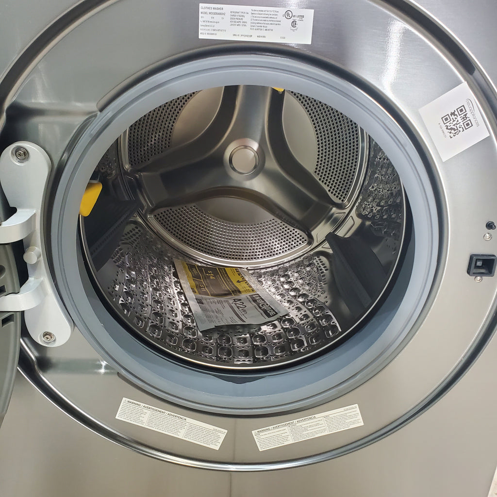 Pictures of Samsung Bespoke 5.3 cu. ft. Ultra Capacity All-In-One Washer Dryer Combo with Super Speed and Ventless Heat Pump in Dark Steel - Open Box - Neu Appliance Outlet - Discount Appliance Outlet in Austin, Tx