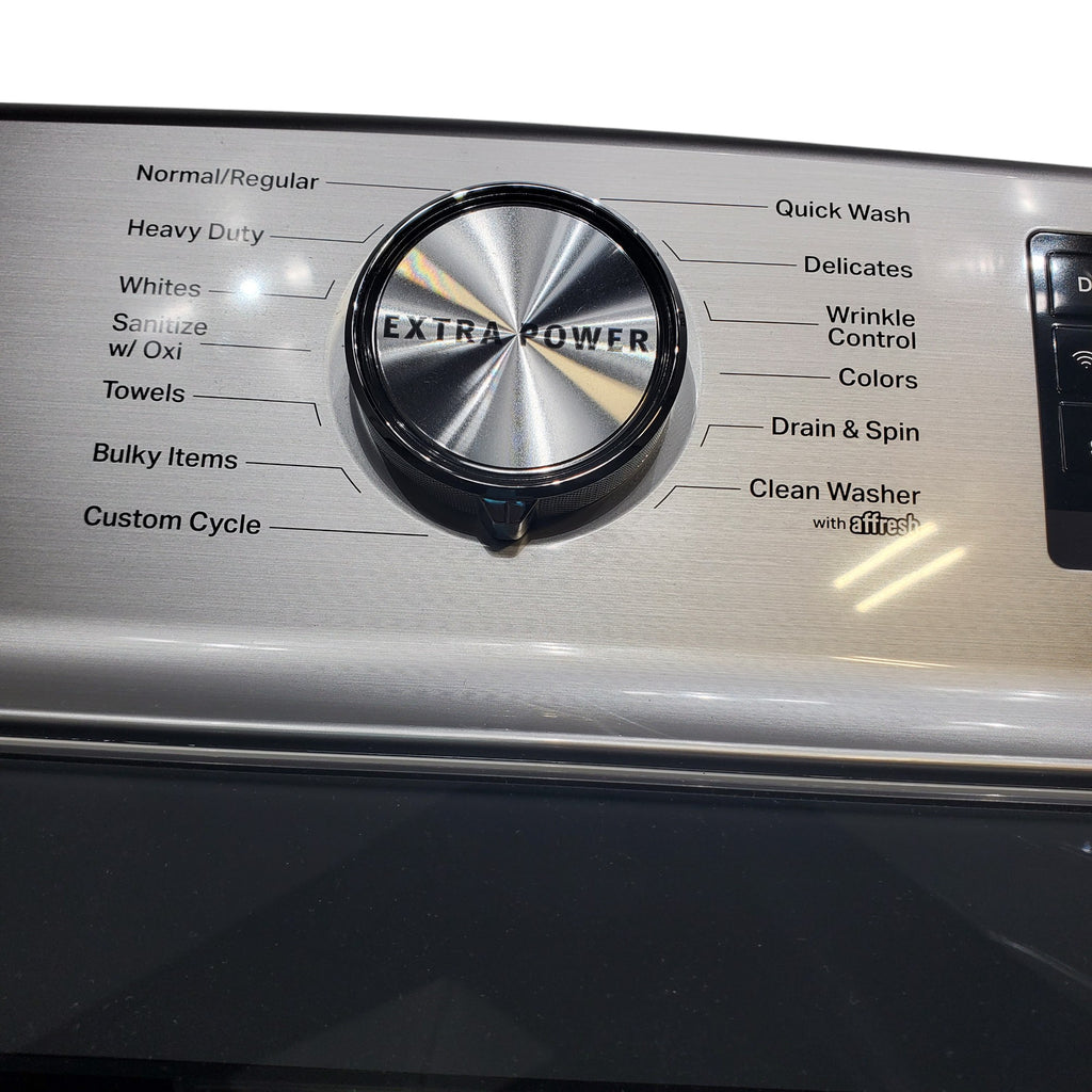 Pictures of Maytag 5.2 cu. ft. Smart Capable White ENERGY STAR Top Load Agitator Washing Machine with Extra Power - Open Box - Neu Appliance Outlet - Discount Appliance Outlet in Austin, Tx