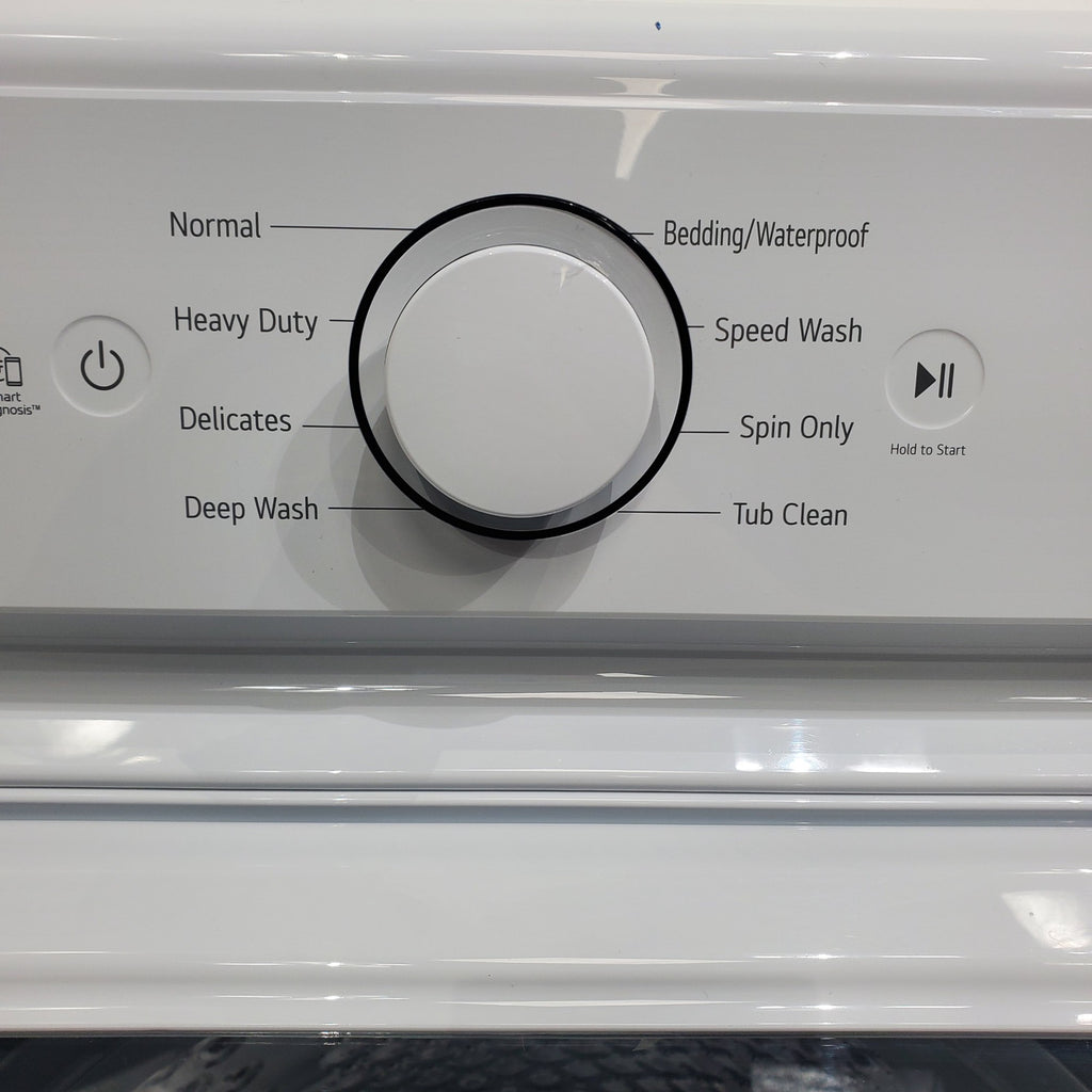 Pictures of ENERGY STAR LG 4.1 cu. ft. Top Load Washing Machine with 4-Way Agitator and ENERGY STAR LG 7.3 cu. ft. Electric Dryer with Smart Diagnosis - Open Box - Neu Appliance Outlet - Discount Appliance Outlet in Austin, Tx