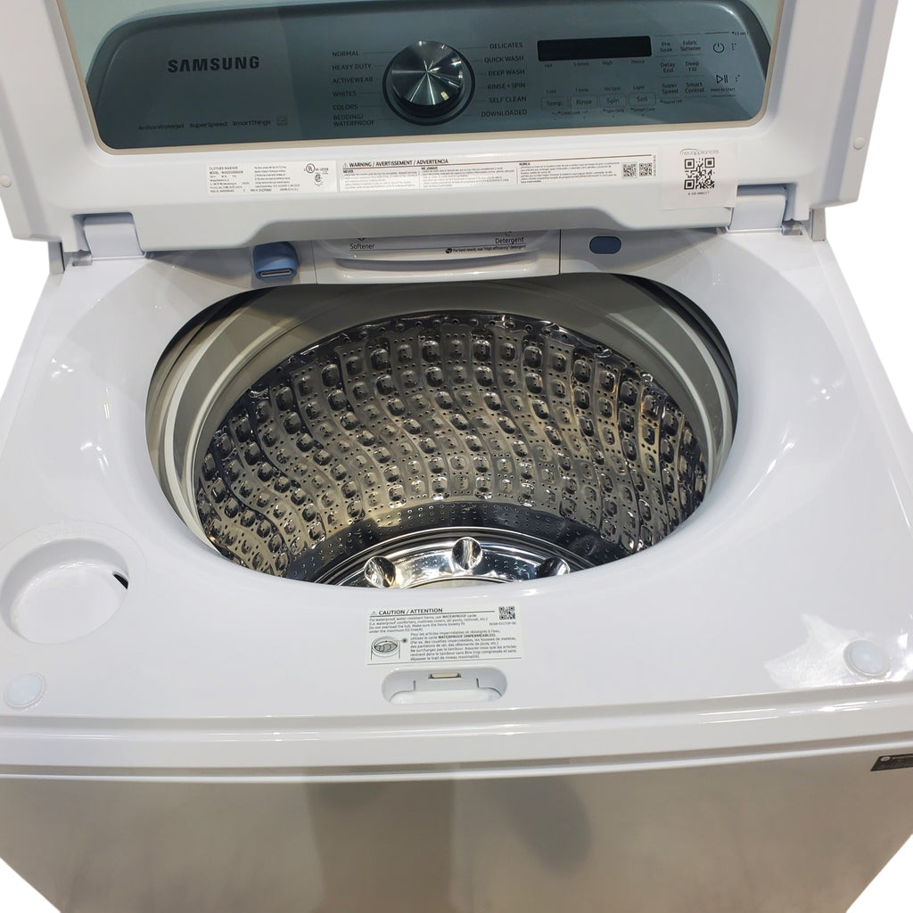 Pictures of Samsung White 5.2 cu. ft. Large Capacity Smart Top Load Washer with Super Speed Wash - Scratch & Dent - Minor - Neu Appliance Outlet - Discount Appliance Outlet in Austin, Tx