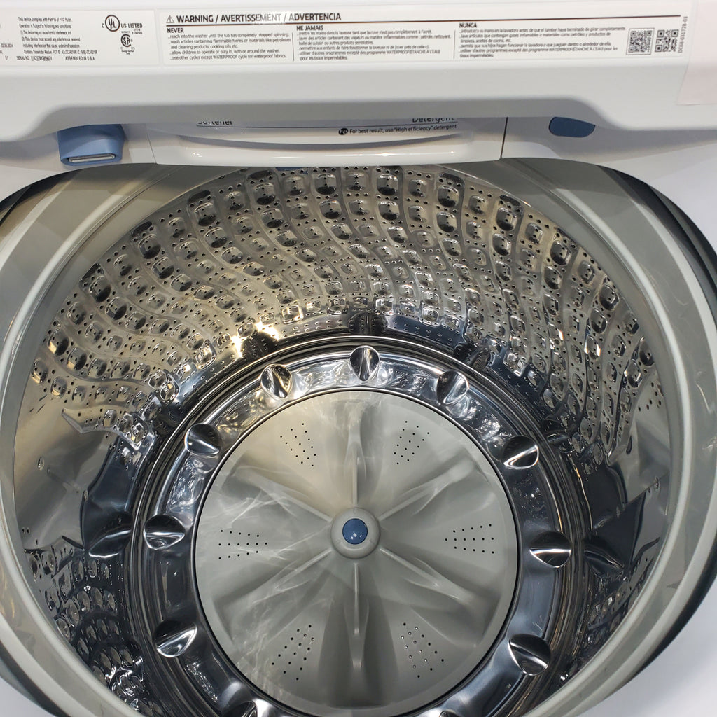 Pictures of Samsung White 5.2 cu. ft. Large Capacity Smart Top Load Washer with Super Speed Wash - Scratch & Dent - Minor - Neu Appliance Outlet - Discount Appliance Outlet in Austin, Tx