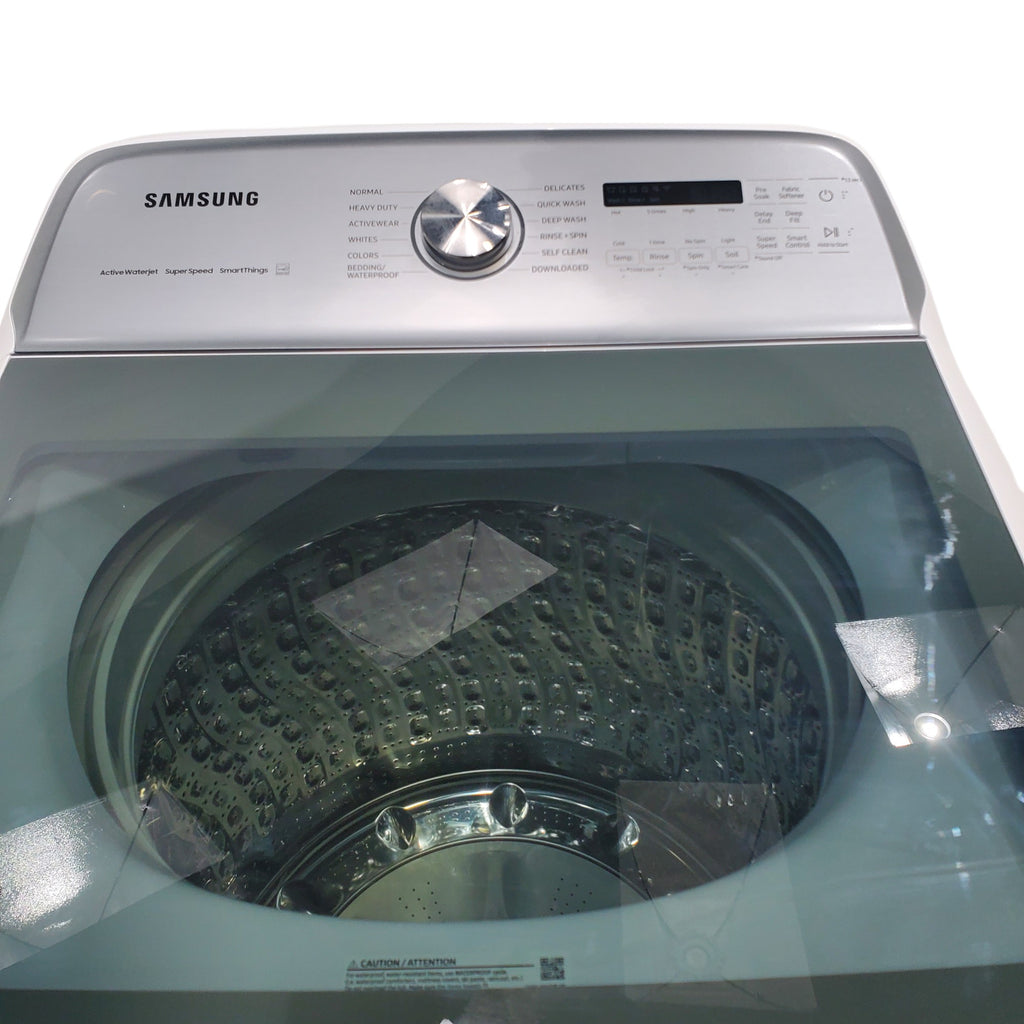 Pictures of Samsung White 5.2 cu. ft. Large Capacity Smart Top Load Washer with Super Speed Wash - Scratch & Dent - Minor - Neu Appliance Outlet - Discount Appliance Outlet in Austin, Tx