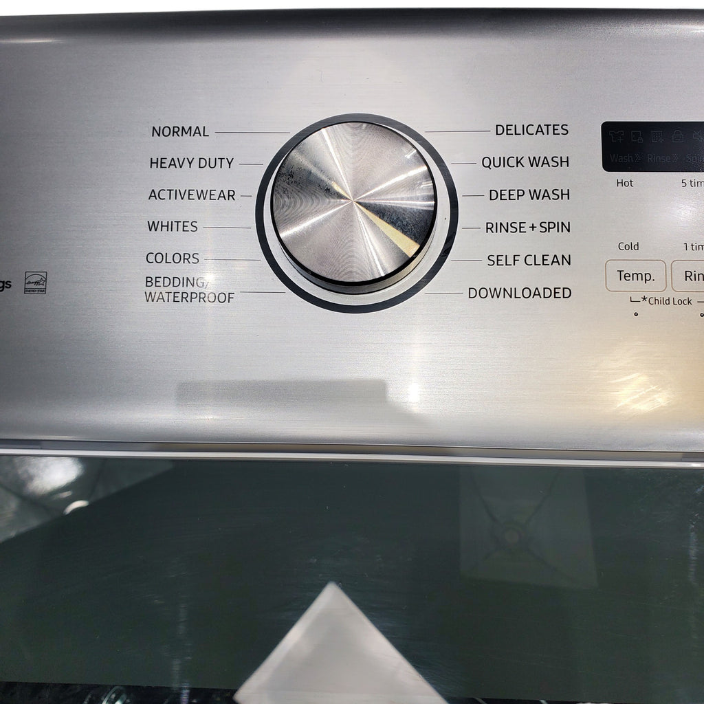 Pictures of Samsung White 5.2 cu. ft. Large Capacity Smart Top Load Washer with Super Speed Wash - Scratch & Dent - Minor - Neu Appliance Outlet - Discount Appliance Outlet in Austin, Tx