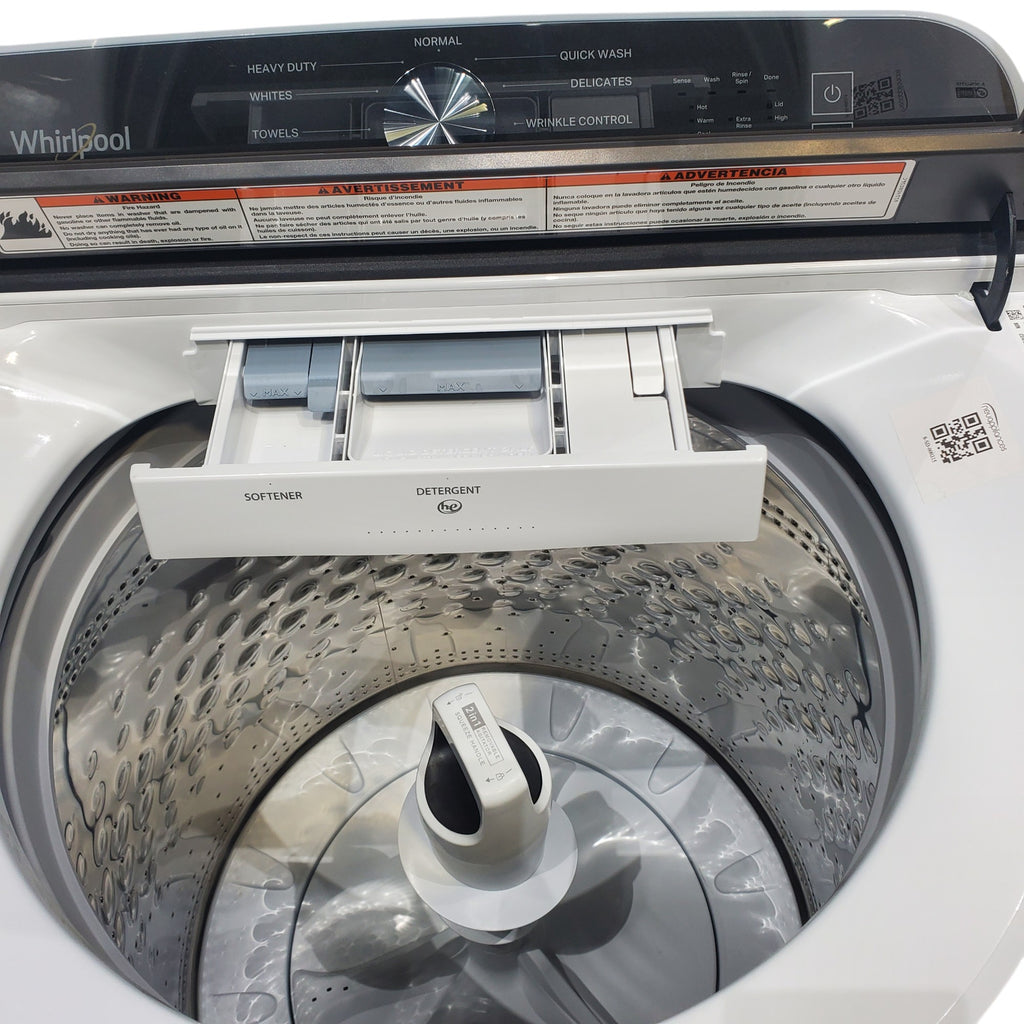 Pictures of ENERGY STAR Whirlpool 5.2 - 5.3 cu ft Capacity Top Load Washer with 2 in 1 Removable Agitator - Open Box - Neu Appliance Outlet - Discount Appliance Outlet in Austin, Tx