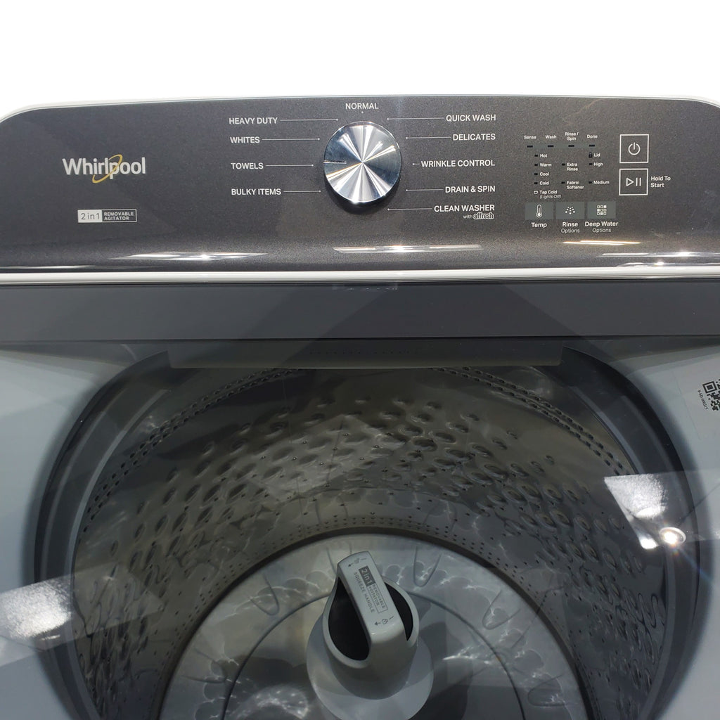 Pictures of ENERGY STAR Whirlpool 5.2 - 5.3 cu ft Capacity Top Load Washer with 2 in 1 Removable Agitator - Open Box - Neu Appliance Outlet - Discount Appliance Outlet in Austin, Tx